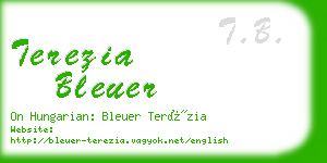 terezia bleuer business card